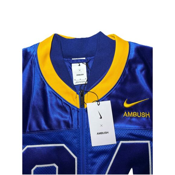 Nike x AMBUSH Football Jacket Deep Royal Blue Men’s Size Medium DX6916-455 NEW - Picture 5 of 11